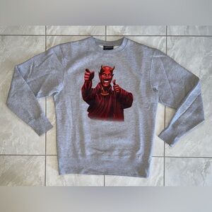 The Hundreds Satanism Crewneck Sweatshirt - Grey, Medium